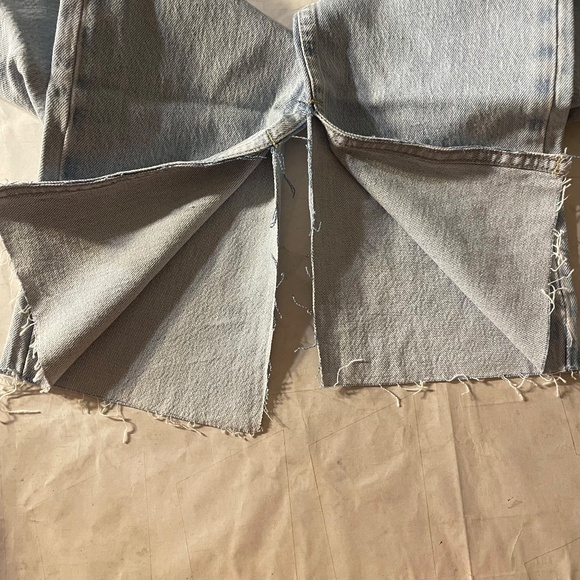 Zara Light Blue Slim Flare Jeans - Picture 7 of 14